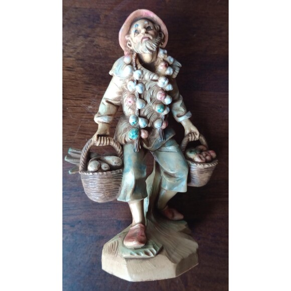 Vintage Fontanini Nativity Figurine Nathan Produce Peddler Made in Italy 1987 - Picture 1 of 4